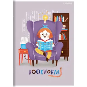 Zeszyt BOOKWORM/RETRO A5 32k. 70g podwójna linia kolor Top 2000 (400169401)