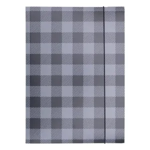 Teczka kartonowa na gumkę w kratę A4 mix 320g Office Products (21191341-99)