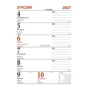 Kalendarz biurkowy biurkowy stojący 140mm x 205mm Beskidy