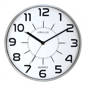 Zegar ścienny Unilux Pop metaliczny szary (400094283)