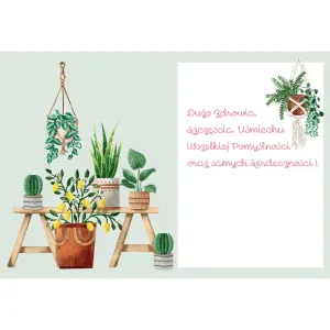 Kartka składana KARNET B6 KWIATY DONICZKOWE B6 Henry (5905701484157)