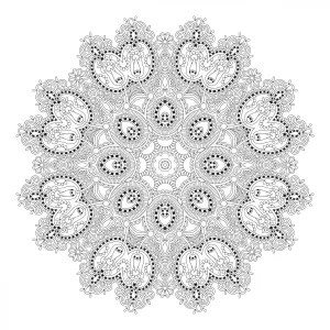 Kolorowanka Mandale.