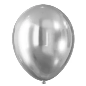 Balon gumowy efekt chromu srebrne (5 szt.) Arpex (KB8702SRE-2718)