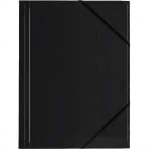 Teczka kartonowa na gumkę Tetis A4 kolor: czarny 350g 320mm x 240mm (BT600-V)