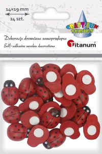 Ozdoba drewniana Craft-Fun Series biedronki Titanum (EE16)