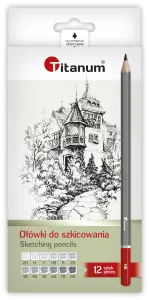 Ołówek w kartonowym pudełku (różne) Titanum
