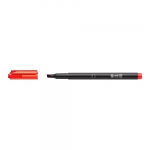 Marker permanentny Memobe czerwony, czerwony 1-3mm ścięta końcówka (MM253-05)
