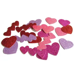 Naklejka (nalepka) Arpex WALENTYNKI SERDUSZKA BROKATOWE (WA5915)