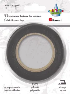 Taśma specjalnego przeznaczenia Craft-Fun Series Taśma termiczna 12x25 [mm x m] czarna Titanum