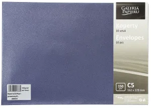 Koperta C5 pearl granatowy k granatowa Galeria Papieru (280655) 10 sztuk