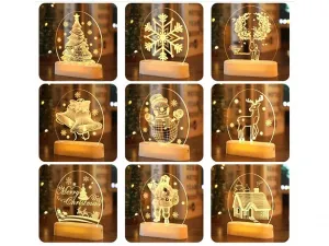 Lampki świąteczne One Dollar Led 3d z podstawką 17cm (356238)