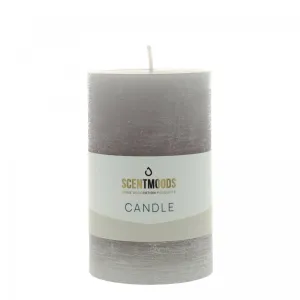 Świeca pieńkowa 6,3X10cm w kolorze Grey szara śr. 60mm Pavoncella (8720935401391)