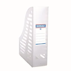 Pojemnik na dokumenty pionowy A4 przezroczysty poliester [mm:] 85x245x 315 Donau (7464001PL-09)