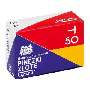 Pinezki kolor: złoty 50 szt Grand (G50)