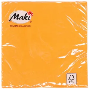 Serwetki Pol-mak - pomarańczowy 330mm x 330mm (Color)