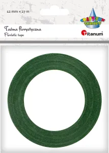 Taśma specjalnego przeznaczenia Craft-Fun Series taśma florystyczna 12x27 [mm x m] zielony Titanum