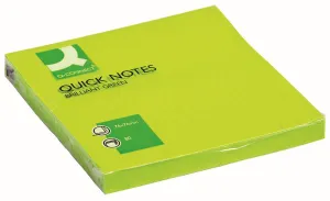 Notes samoprzylepny Q-Connect zielony 80k 76mm x 76mm (KF10515)
