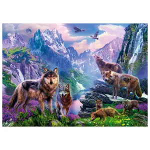 Zestaw kreatywny Diamentowa mozaika 30x40cm Wilki 1 Flamingo Line (TBS04848-04)