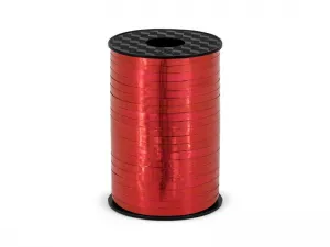 Wstążka Partydeco plastikowa czerwona 5mm 225m (PRM5-007)