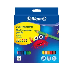 Kredki ołówkowe Pelikan Jumbo 12 kol. (PN700160)