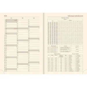 Kalendarz książkowy (terminarz) Vivella terminarz B5 172mm x 240mm Lucrum (51T-D)