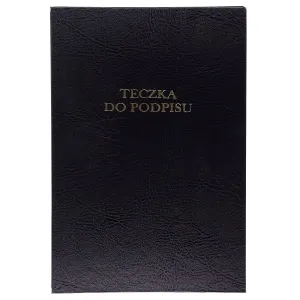 Teczka do podpisu A4 czarny 10k. Barbara (1822209)