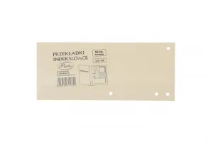 Przekładka czysta indeksująca 1/3 A4 kremowy 160g 50k Protos