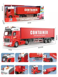 Ciężarówka transportowa czerwona Lean (23114)