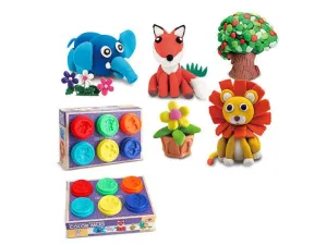 Masa plastyczna dla dzieci 6 tub mix Bigtoys (BPLA5702)