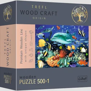 Puzzle przestrzenne Trefl drewniane Morskie życie 500 el. (20153)
