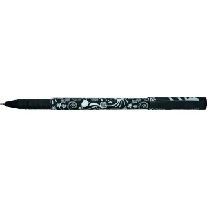 Długopis olejowy Vinson Fashion A71 KWIATY BLACK-WHITE