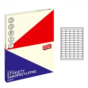 Etykieta samoprzylepna Grand A4 - biały 38mm x 21,2mm (001)