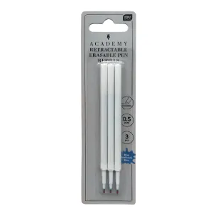 Wkład do długopisu wymazywalny 3szt wkład niebieski 0,5mm Interdruk