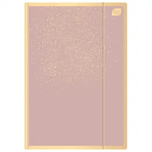 Teczka kartonowa na gumkę Interdruk SATIN GOLD 1 A4+ kolor: złoty 400g