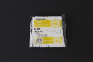 Łyżeczka wielokrotnego użytku plastikowa 50 szt (nd)
