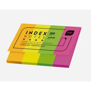 Zakładki indeksujące 200k [mm:] 20x50 Interdruk (IZAKIND200N)
