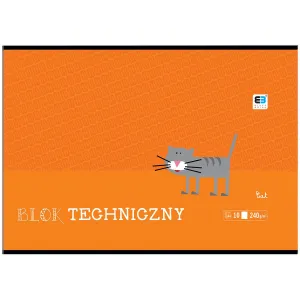 Blok techniczny Interdruk B&B KIDS A4 białe 240g 10k (BLTBB)