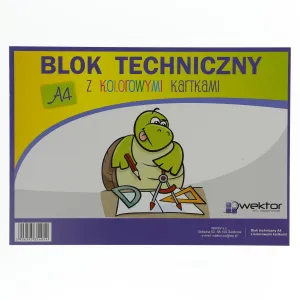 Blok techniczny Wektor kolor A4 mix 160g 10k