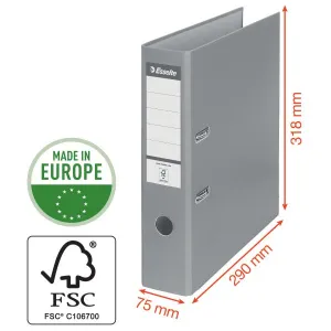 Segregator dźwigniowy Ekonomiczny A4 75mm czerwony Esselte (11253)