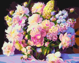 Zestaw kreatywny Malowanie po numerach 40x50cm Bukiet Flamingo Line (FSY222)