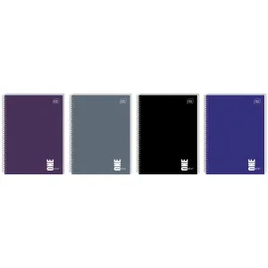 Kołozeszyt (kołonotatnik) ONE COLOR 80# A6 80k. 70g krata Interdruk