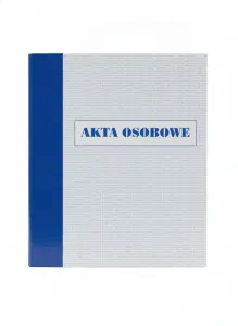 Teczka do akt osobowych A4 biało-niebieski tektura 1200g [mm:] 210x297 Resta