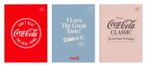 Zeszyt HYBRID COCA COLA A4 60k. 70g krata Interdruk