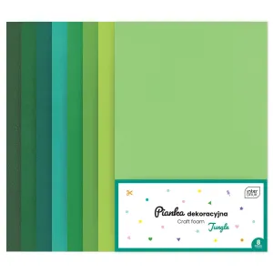 Arkusz piankowy pianka dekoracyjna JUNGLE kolor: mix 8 ark. [mm:] 210x297 Noster (8szt)