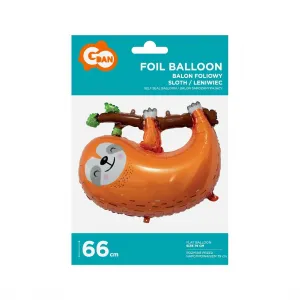 Balon foliowy Godan leniwiec - brązowy 79 cm (BF-HLNB)