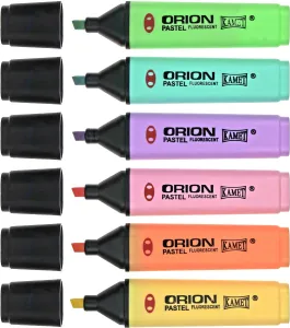 Zakreślacz pastel ORION wkład mix 1,0-5,0mm Kamet (6 kol)