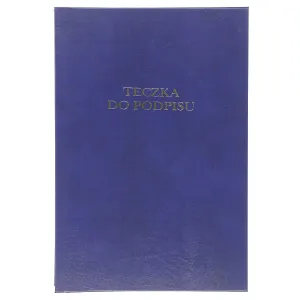 Teczka do podpisu Barbara A4 - granatowy 12k. (1822212)