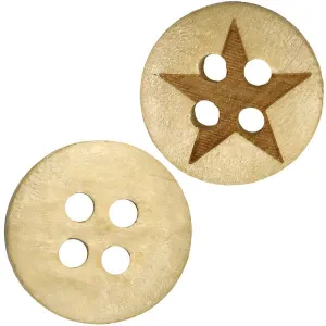 Guziki Craft-Fun Series 13mm naturalny 30 szt Titanum (WDY200)