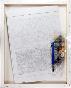 Zestaw kreatywny Malowanie po numerach 40x50cm Pomost nad morzem Flamingo Line (fyh036)