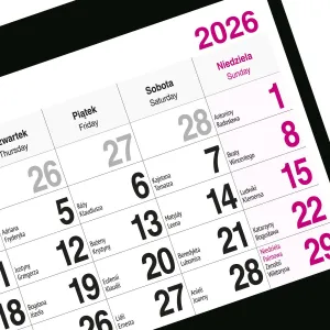 Kalendarz ścienny PIES 310mm x 790mm Press